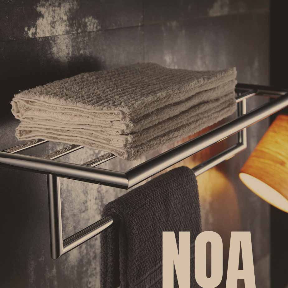 NOA: accesorios de baño en latón para hoteles