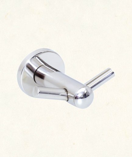 022000 | Percha doble - Inox brillo