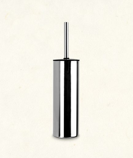 062000-SIL | Escobillero pared-suelo tapa silicona - Cromo brillo