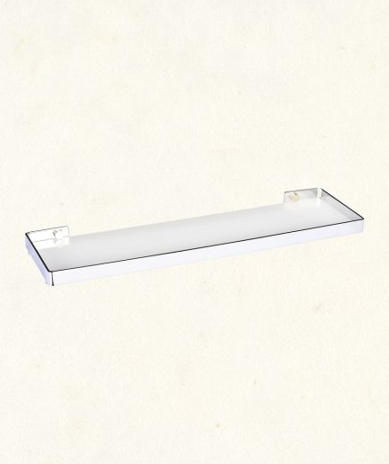 131001 | Repisa con cristal LINER - Cromo brillo
