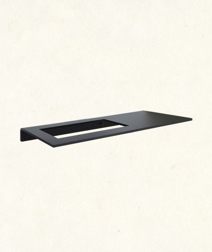 171601-N | Toallero repisa lavabo 40 cm TEKNO metacrilato - Negro mate