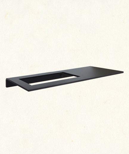 171701-N | Toallero repisa lavabo 50 cm TEKNO metacrilato - Negro mate