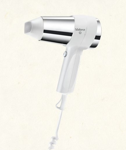 303103 | ACTION 1800 W PUSH Dryer - Bright chrome and matte white