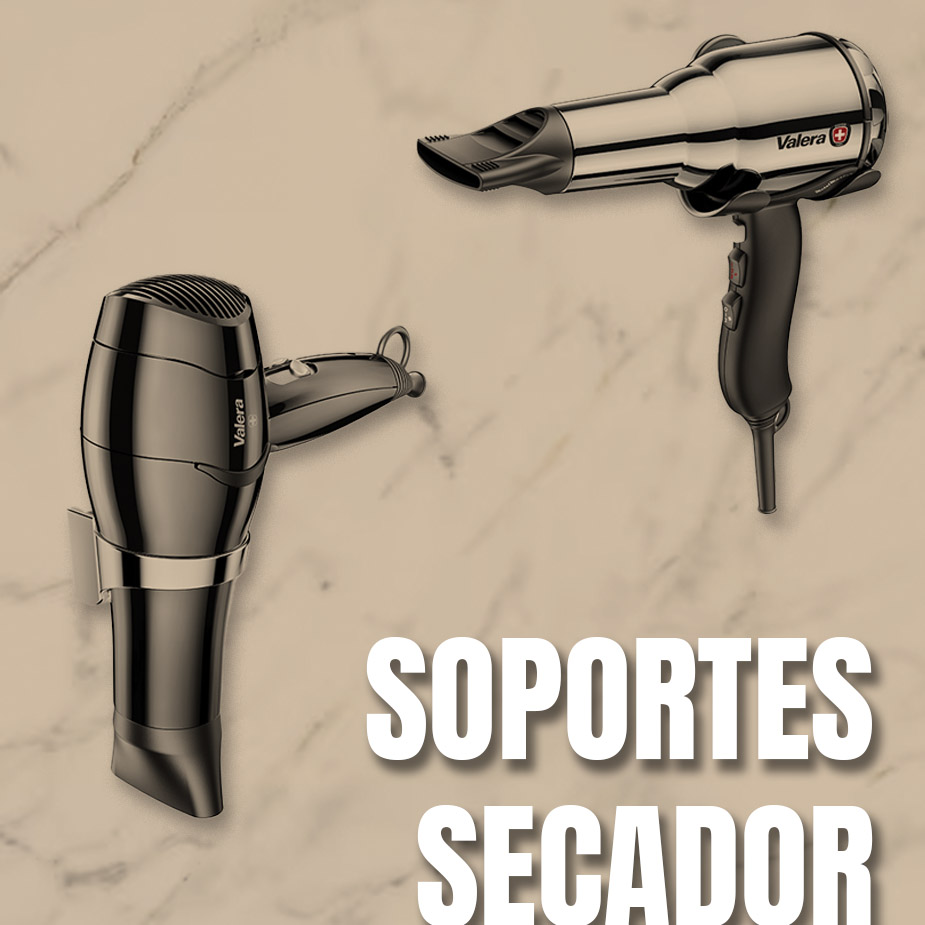 Soportes para secadores de pelo de hoteles
