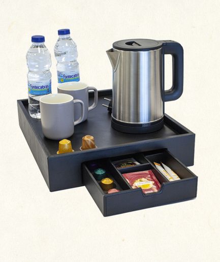506324-XL | XL Tray with drawer - Black