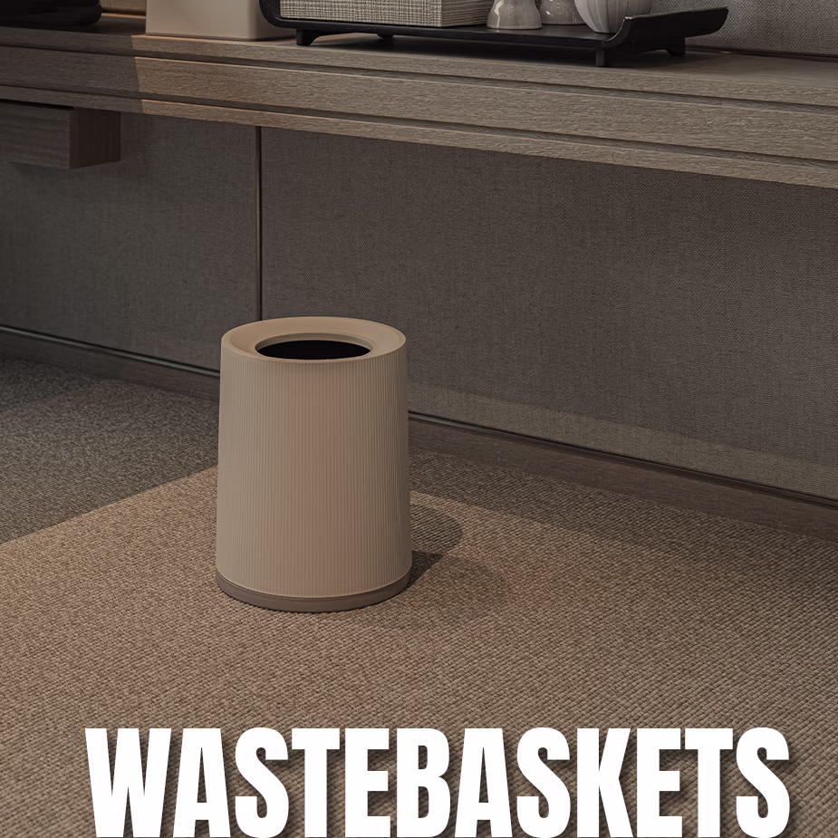wastebaskets