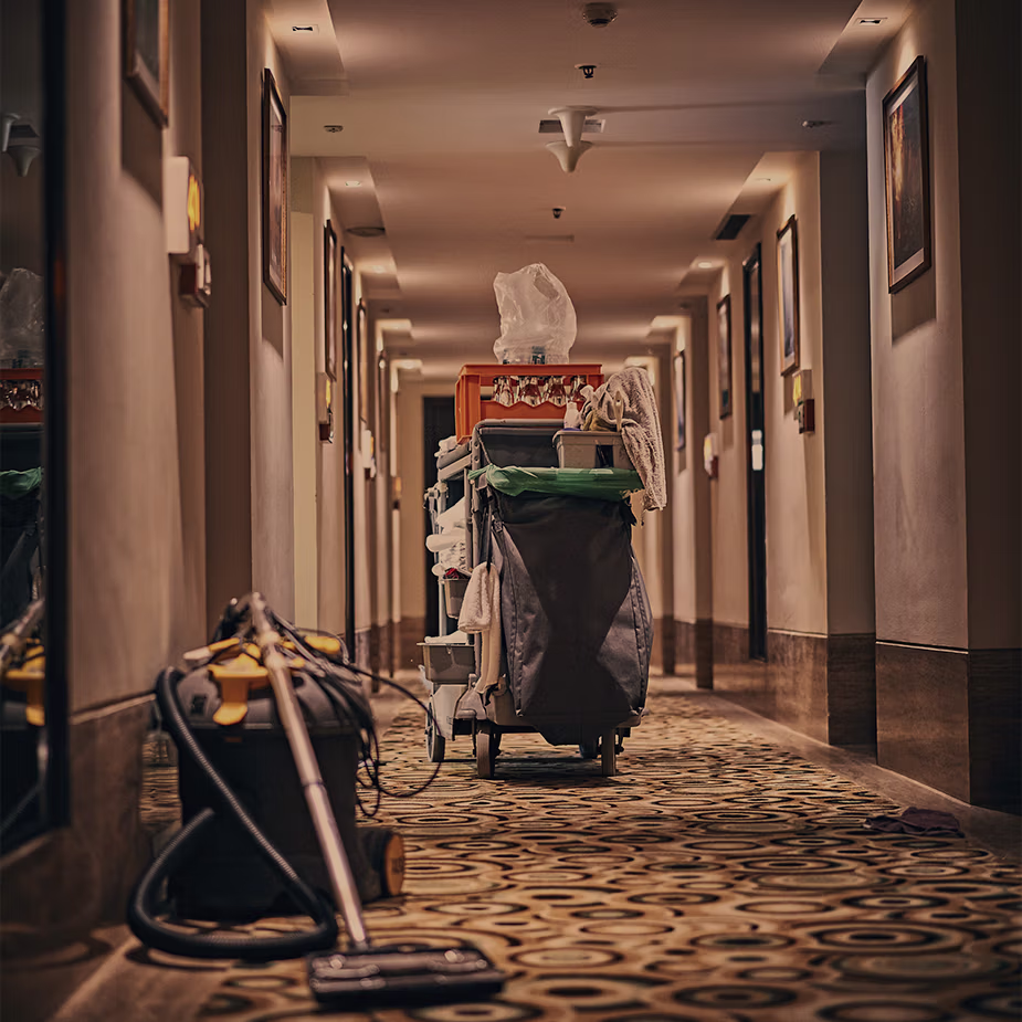 Carrinhos de limpeza de hotel