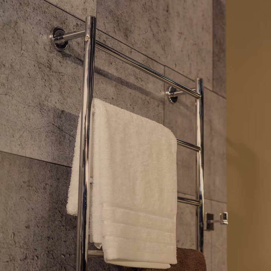 Prateleiras de duche em aço inoxidável para casas de banho de hotéis